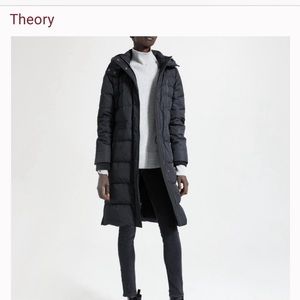 Theory long winter down coat